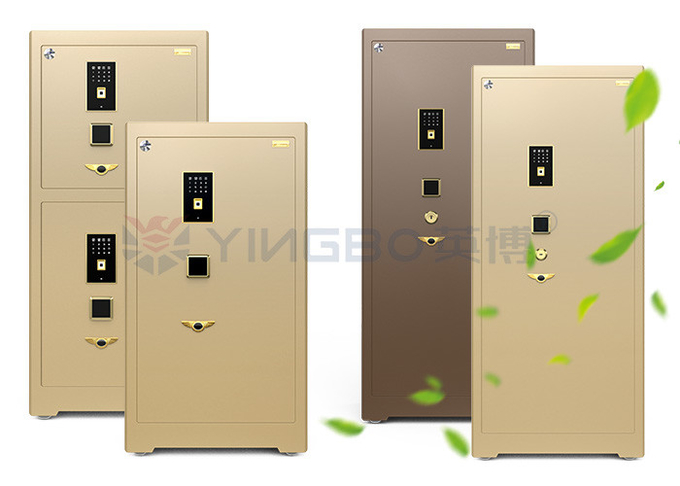 H1580mm Fingerprint Safe Box With Patented Double Rows Bolts And Zinc Alloy Handle