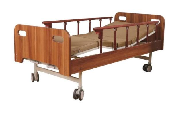 Hemodialysis Mechanical Hospital Bed With Aluminum Fence , Two Cranks Medicare