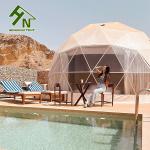 Luxury Outdoor Glamping Event Igloo Geodesic Dome Tent For Camping