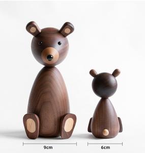 Wholesale Odorless Handmade Wooden Toys Tabletop Small Wooden Animal Multiple Color from china suppliers