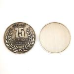 Antique Silver Finish Marathon Metal Souvenir Coins With Blank Back