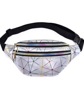 Wholesale Geometric Laser PVC Stylish Fanny Pack With Customized Embossed Logo from china suppliers