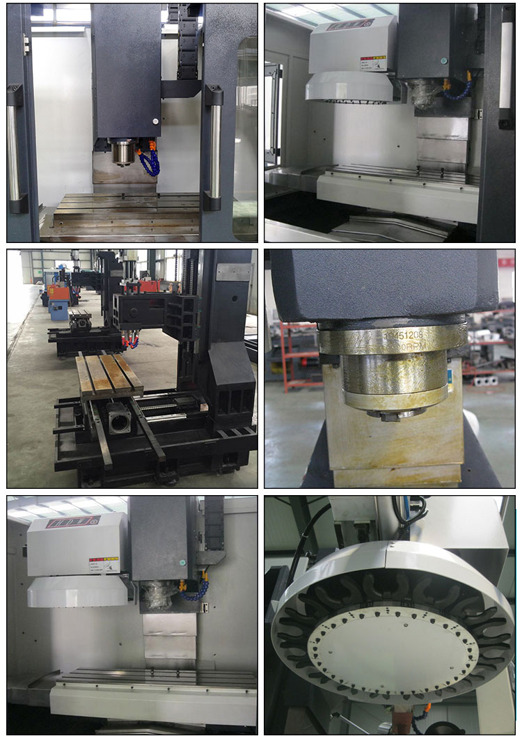 4th Axis Cnc Milling Machine Siemens Fanuc System Table Size 800x400mm VMC650