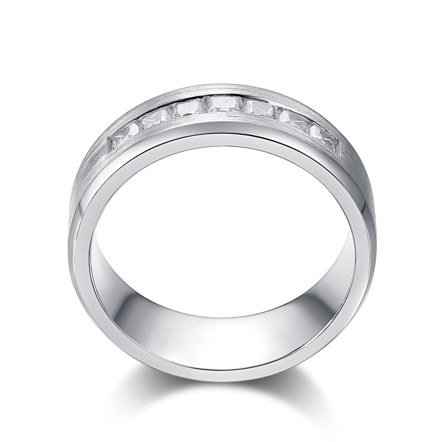 18k Gold Moissanite Diamond Engagement Ring Customized Color
