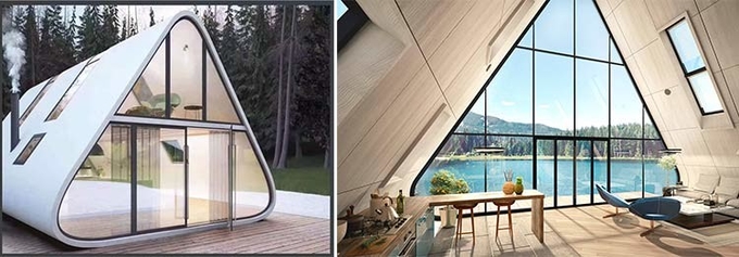 Prefab Light Steel Frame House Hotel Light Steel Unit Tiny Home