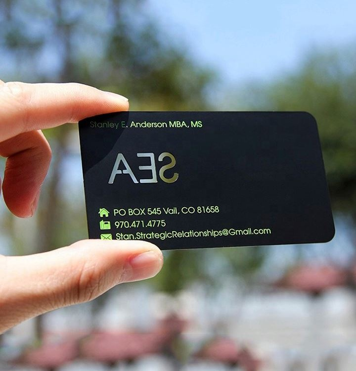 Matte black stainless steel magnetic stripe blanks metal card