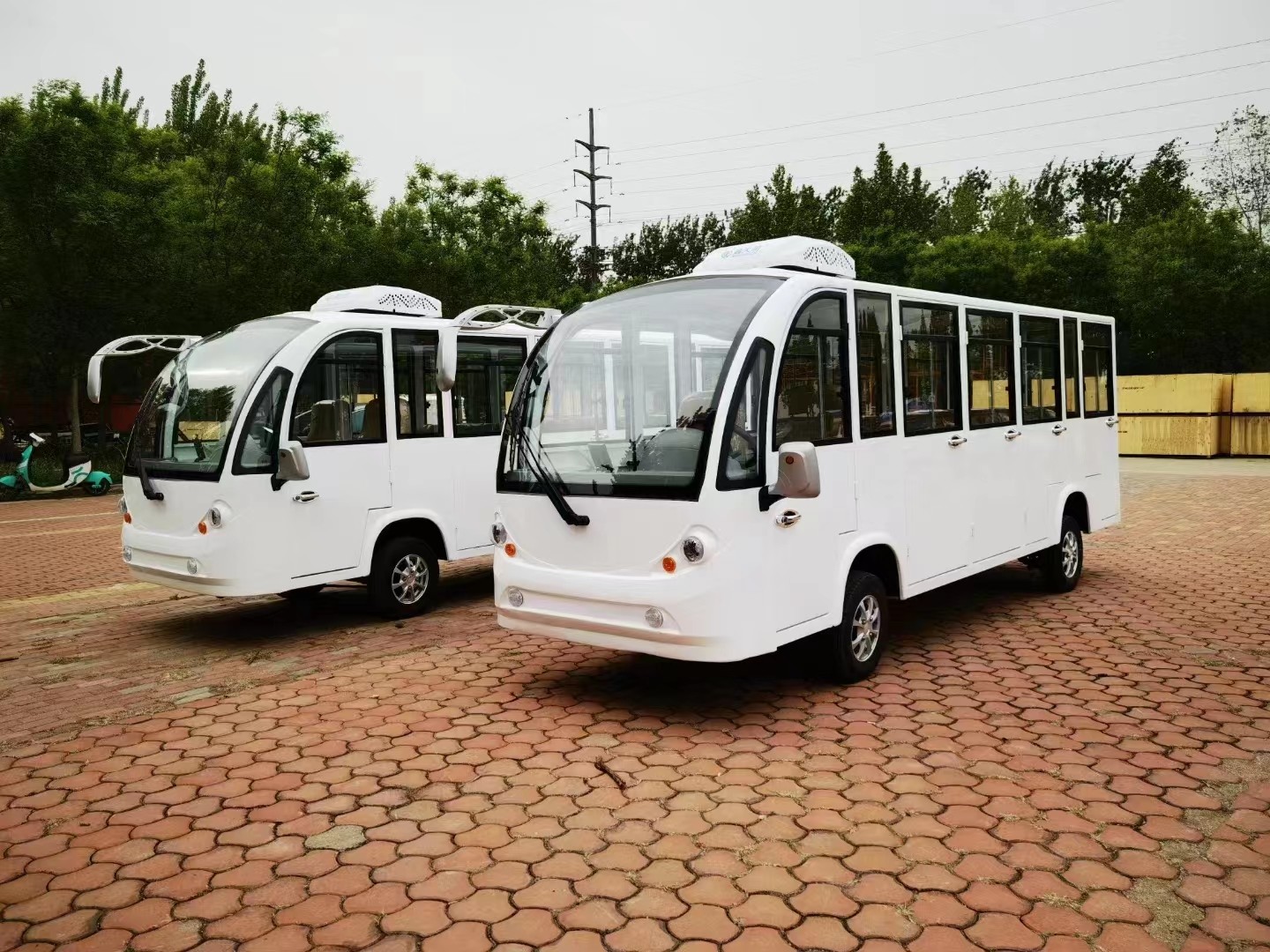 Lithium battery powered vehicle 8-10 seats sightseeing bus on cheap prices