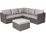 Aluminum Frame Outdoor Furniture L shaped Garden Sofa Set PE Rattan Furniture