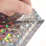 200x290MM Self Adhesive Holographic Bubble Bags For Jewelry
