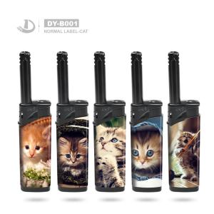 Wholesale Plastic Disposable Electric Candle Lighter for Kitchen BBQ Cute Cat 12*2.67*1.41 CM from china suppliers