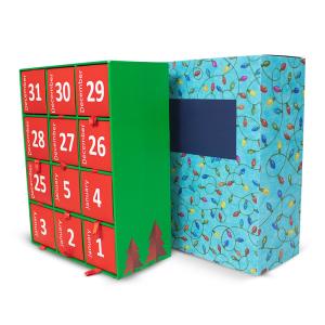 Wholesale Candy Rectangular Cardboard Christmas Advent Calendar Gift Box Beauty Packaging from china suppliers