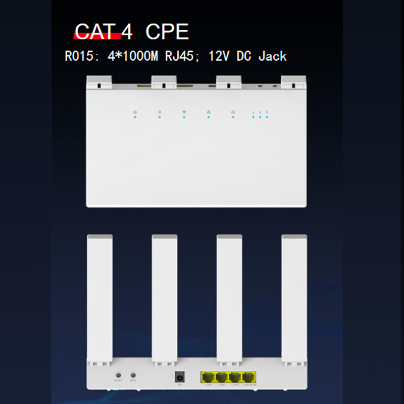 Cat4 CPE 4g Router WAN/LAN Port 150Mbps 4g Lte Wifi Router With Sim Slot