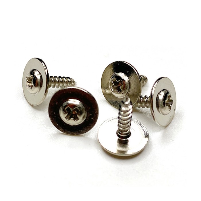 Cross Small Pan Head With Washer Nickel Plated Self Tapping Screw