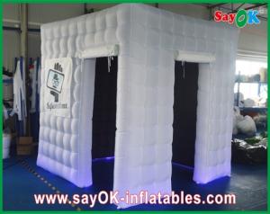 Wholesale Wedding Photo Booth Hire White Inflatable Photo Booth Enclosure Led Lights For Wedding Party from china suppliers