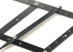 Stainless steel Black Eyebrow Microblading Tool Tattoo Eyebrow Ruler