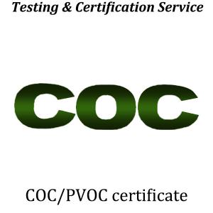 China Saudi Arabia COC Certification Electrical Middle East Certification on sale