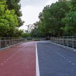 IAAF Approved Rubber Sport Flooring Full Pour Mixed Athletic Running Track