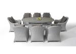 UV Resistant 8 Seater Stackable Outdoor Table Chairs For Hotel
