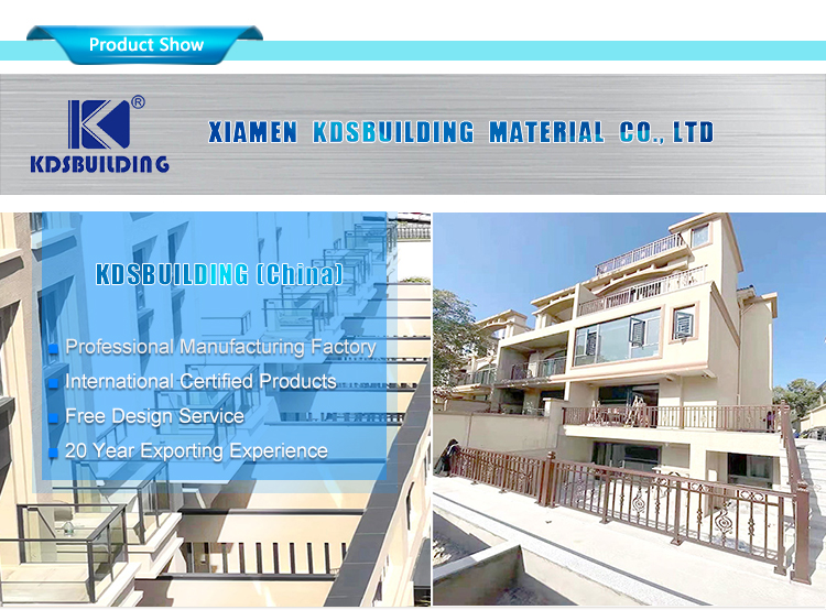 Customized Stainless Steel Handrail Metal Aluminum Balustrade Railing
