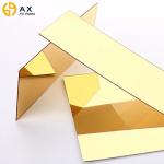 Flexible 1220*2440mm 8mm Gold Mirror Acrylic Sheet