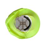 Lime and Orange High Visibility Sun Protection Helmet Curtain for Breathable