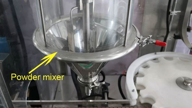 Automatic Powder Filling And Capping Machine Monoblock Filling System