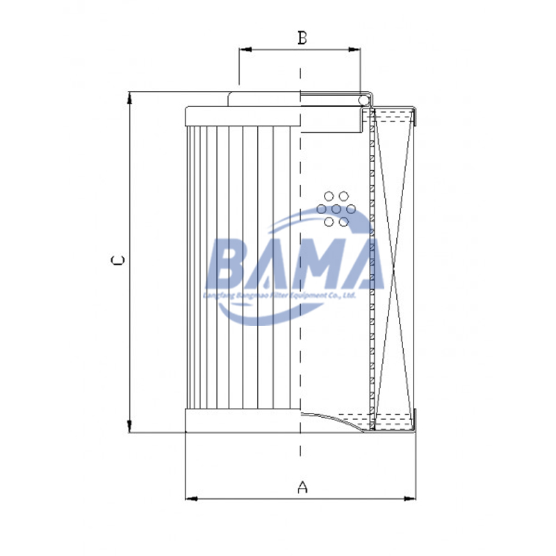 BAMA-Filter Direct Interchange LIEBHERR 10037618 Hydraulic Oil Filter for Oil Removal