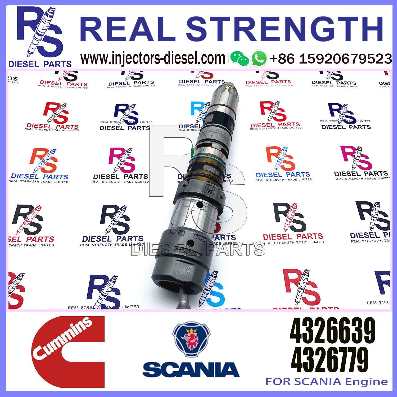 Common Rail Injector Fuel Injector 3766446 4088426 4088427 4326639 For QSK23 Excavator QSK23 QSK45 QSK60