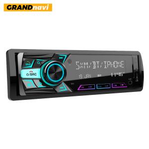 Wholesale GRANDnavi Universal Single Din MP3 Car Radio Colorful Light Physical Button FM Aux USB TF Card BT from china suppliers