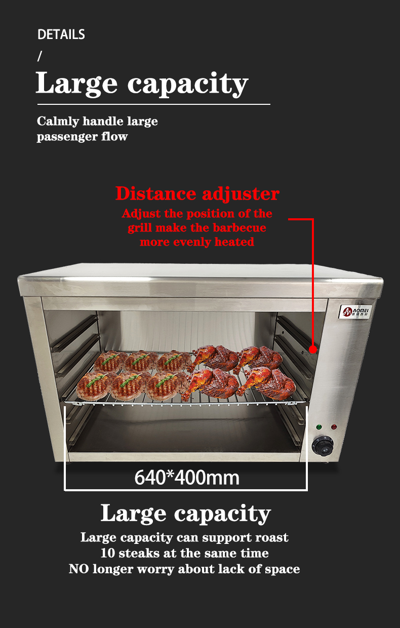 19 KG Commercial Catering Countertop Electric Salamander Grill Oven for 2023 Year