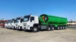 Self-dumping 4-Axle Dump Trailer Truck Trailer for Tough Terrains and Heavy Duty