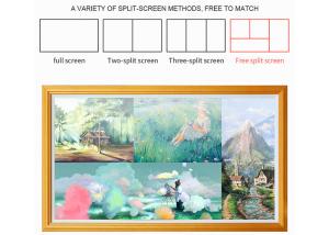 Wholesale 65inch Wooden Frame Wall Mount Lcd Digital Signage Shopping Mall Advertising Screen from china suppliers