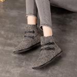 S290 Autumn And Winter Hot Fashion Boots Women Retro Linen Women'S Shoes Flat