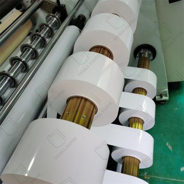 Cast Coated Paper With White One Side Coated Glassine Paper For Adhesive Sticker