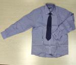 Purple Stripe Mens Casual Long Sleeve Button Up Shirts 65% Polyester 35% Cotton