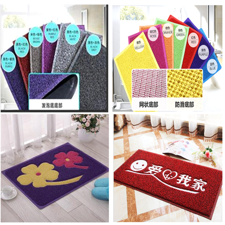 Red Blue Green Coir Entrance Matting / Personalised Coir Door Mats