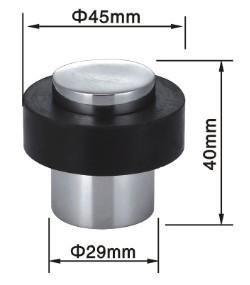 Wholesale PVD Finish Stainless Steel Door Back Stopper 29x40mm from china suppliers