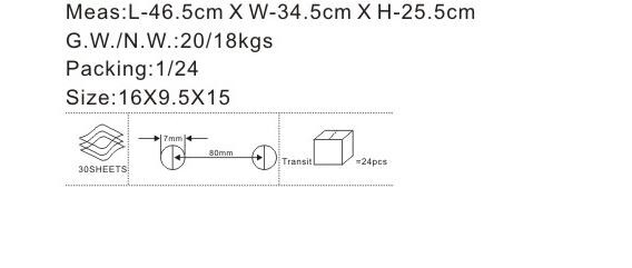 New Design 7mm Hole 30 Sheets Paper Capacity 2 Holes Paper Punch