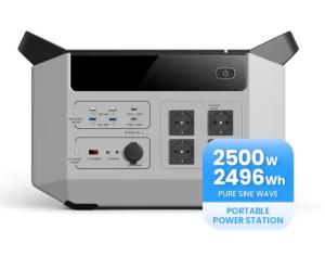 Wholesale Portable Power Stations Charging Lifepo4 2500W Solar Energy Power Station 2496Wh For Traveling Outdoor Fishing from china suppliers