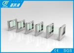 Rfid Access Control Entrance Barrier Systems , Stainless Steel Waist High
