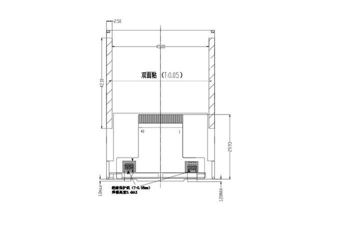240X320 2.8 Inch Mini FPC Connector TFT LCD Touch Screen Capacitive
