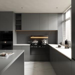 Wholesale Hidden Drawer Guide Rail European Matt White Kitchen Furniture Kitchen Cabinets from china suppliers