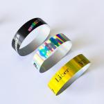 Neon Laser Music Festival Wristbands Disposable Rainbow Glitter Custom Party