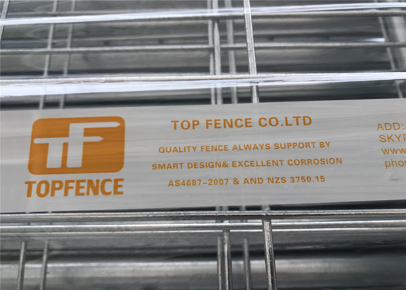 OD 40mm x 1.6mm wall thickness temporary fencing panels Mesh 60mm x 150mm diameter