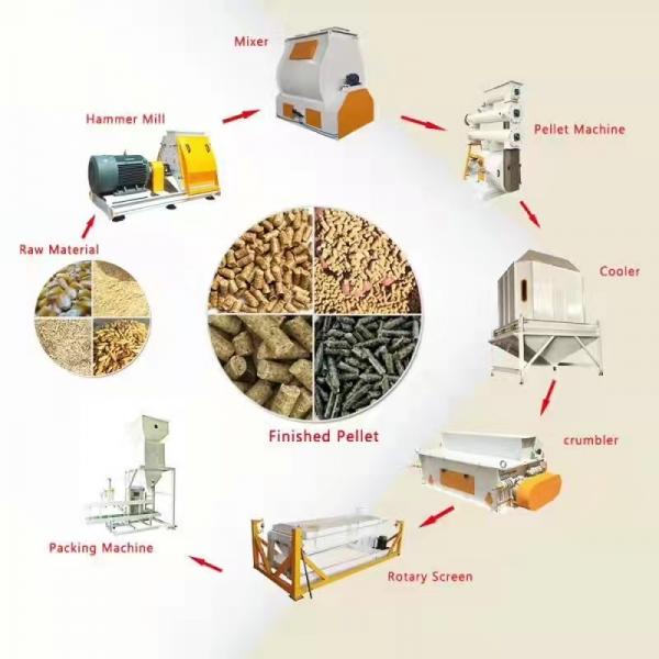 1.0-3.5mm Cattle Feed Pellet Mill Machine Pellet Making Machine For Poultry Feed