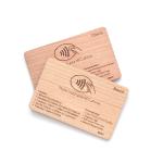 Programmable Bamboo Wood Business Cards NFC for RFID Hotel Key ISO14443A Smart