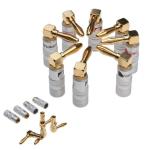Dia 4mm Male Nakamichi Banana Plugs 90 Degree 24K Multipurpose