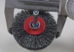 Hot Selling 63mm Diameter Mounted Crimped Steel Wheel Brush with Shank 6mm