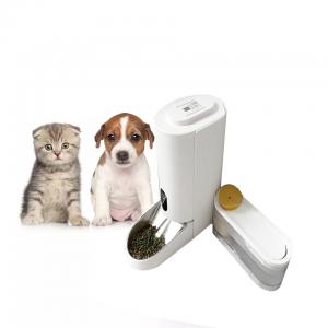 Wholesale 2023 Cat and Dog Intelligent Timing Automatic Pet Feeder with Quantitative Feeding Bowl from china suppliers