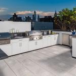 BBQ Grill Metal Outdoor Kitchen Cabinets Minimalist Luxury SS 304